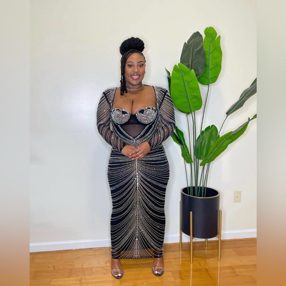 Embellished Maxi Dress